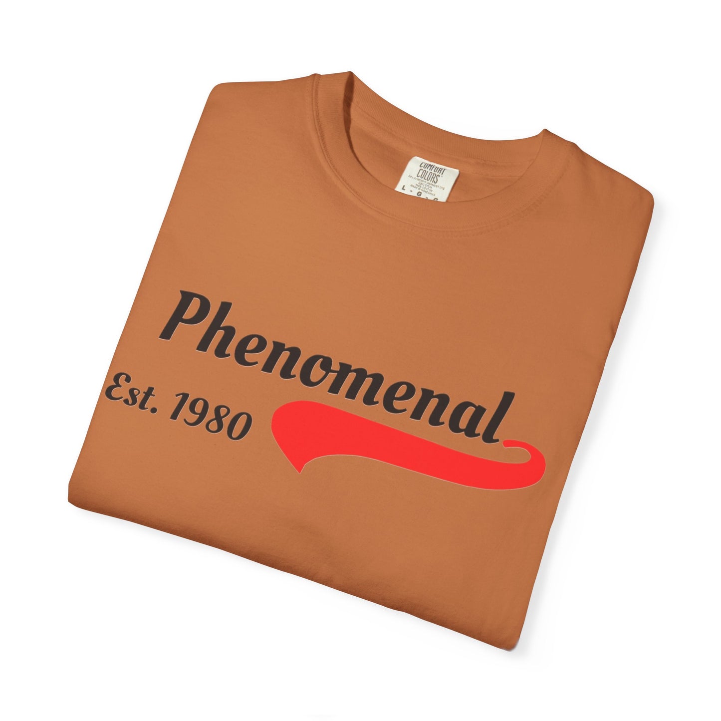 Phenomenal Est. 1980 Unisex Garment-Dyed T-Shirt | Retro Style Tee, Casual Wear, Gift for Him/Her, Trendy Graphic Shirt