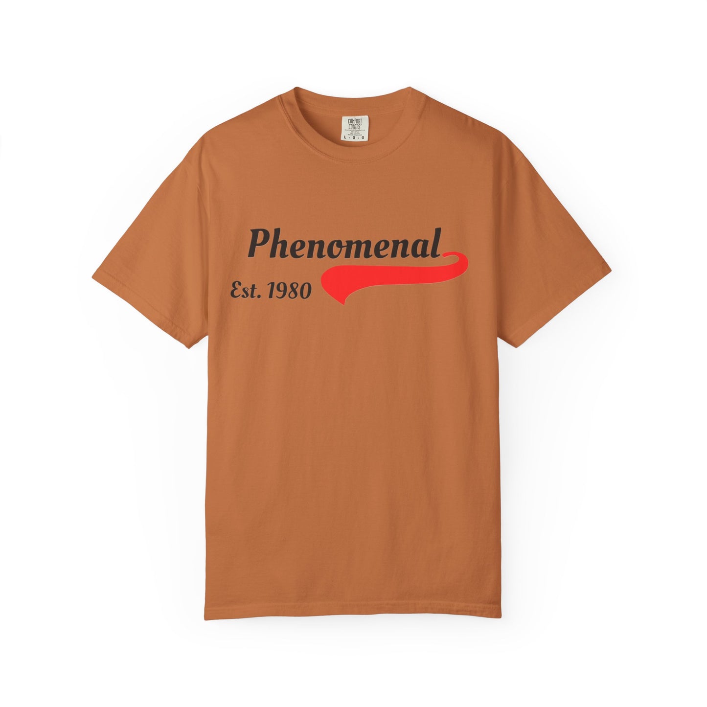 Phenomenal Est. 1980 Unisex Garment-Dyed T-Shirt | Retro Style Tee, Casual Wear, Gift for Him/Her, Trendy Graphic Shirt