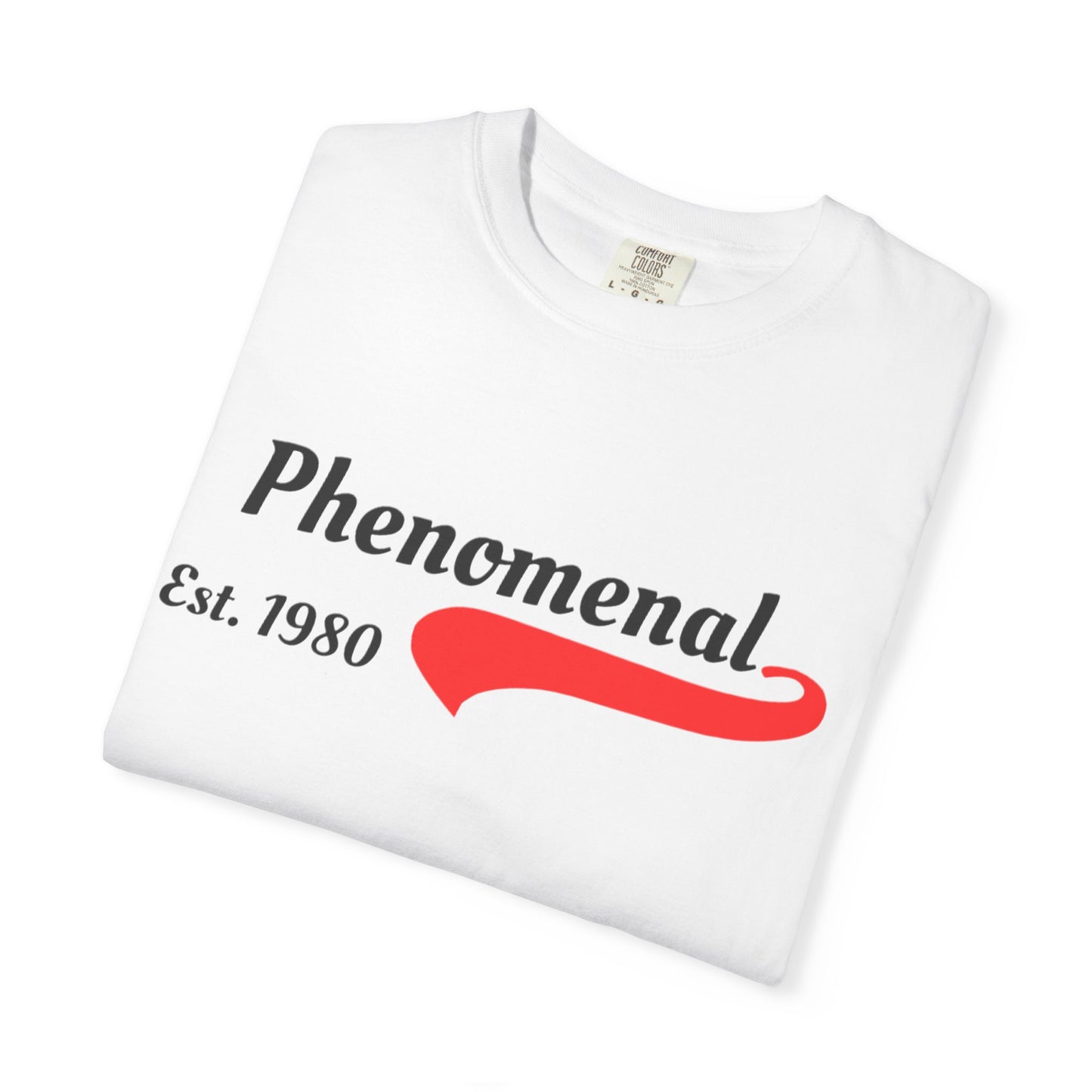 Phenomenal Est. 1980 Unisex Garment-Dyed T-Shirt | Retro Style Tee, Casual Wear, Gift for Him/Her, Trendy Graphic Shirt